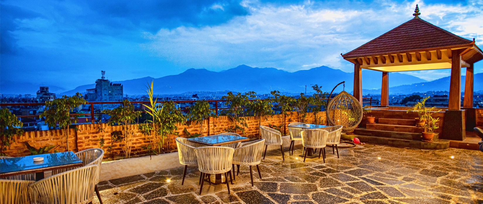 Rooftop Terrace of Arushi Boutique Hotel