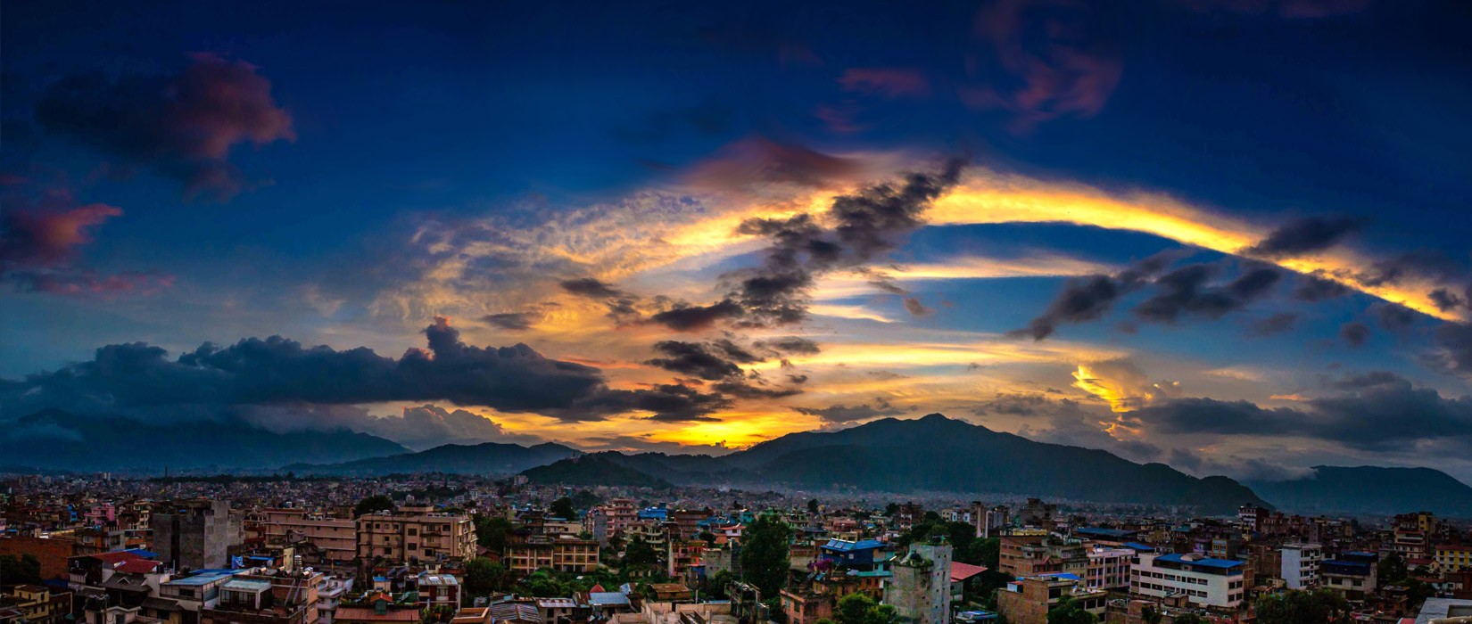 skyline as seen from Marpha Bar