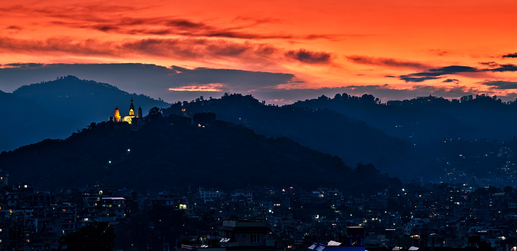 Panaromic View of City Skyline